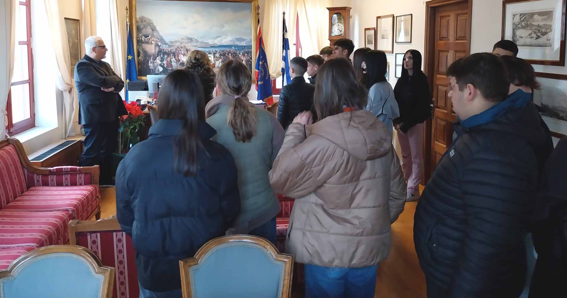 Επίσκεψη μαθητών στο Δημαρχείο Ναυπλίου